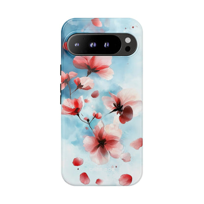 Pink Blossom Drift Google Pixel 9 Pro XL Case - Tough