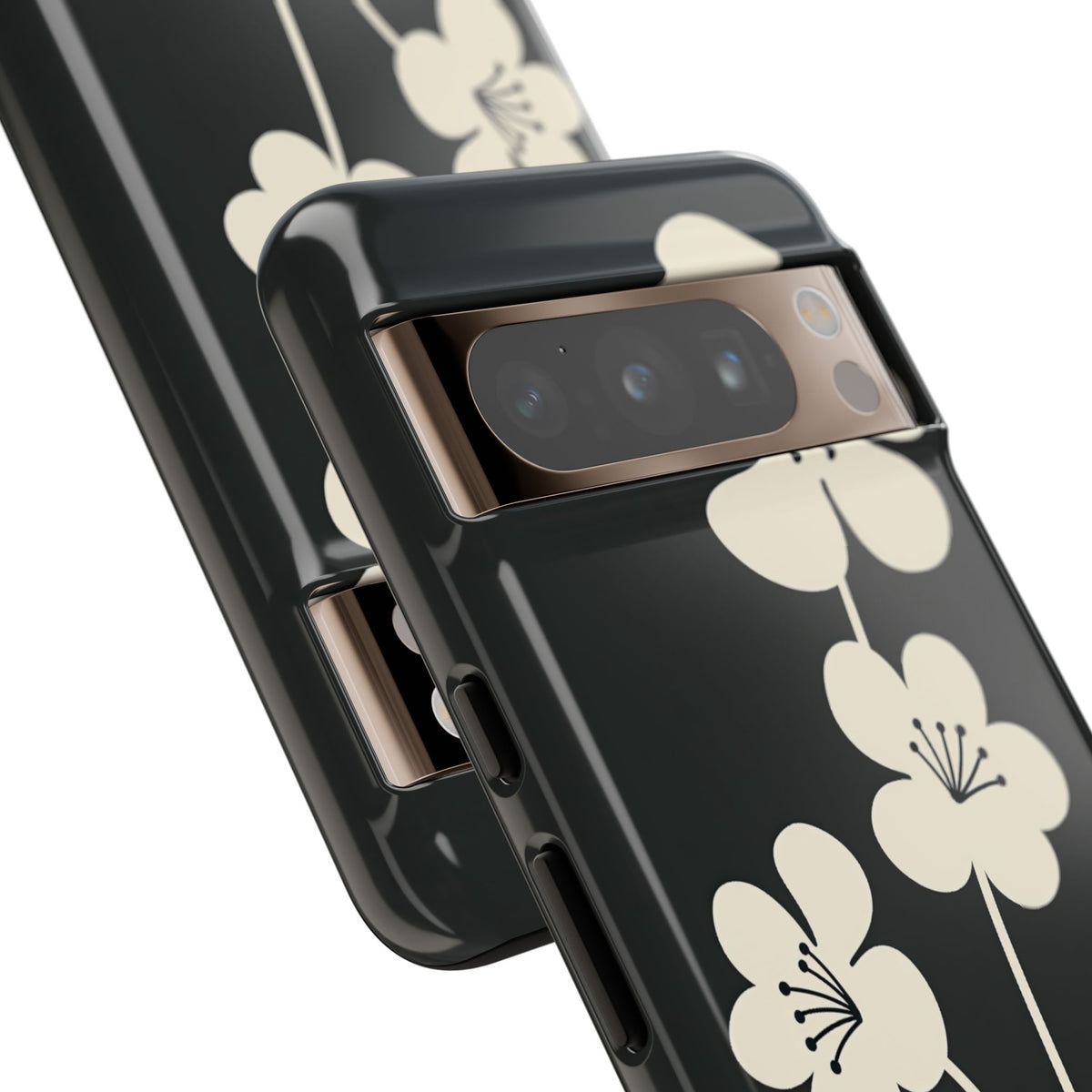 Nordic Blossom · Tough Phone Case for Pixel ·  Black