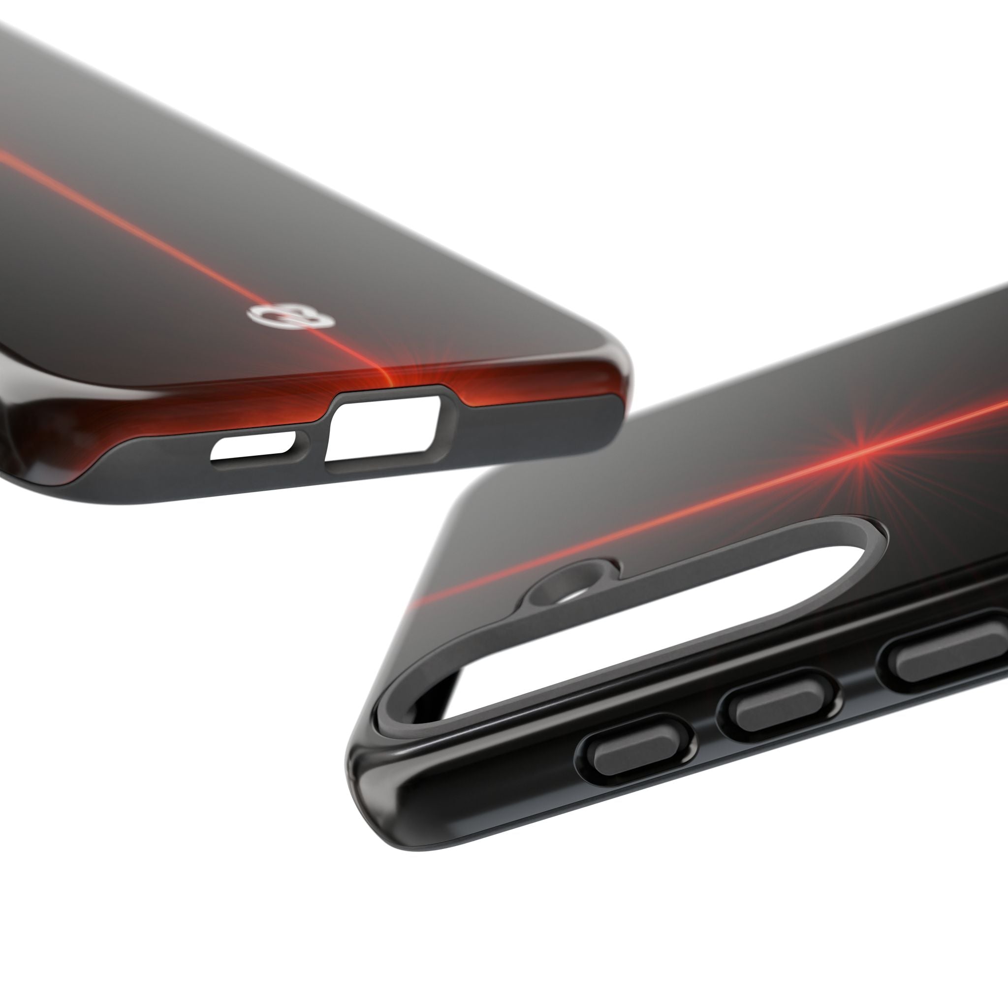 Red Tough Phone Case for Samsung - Crimson Flare Vector