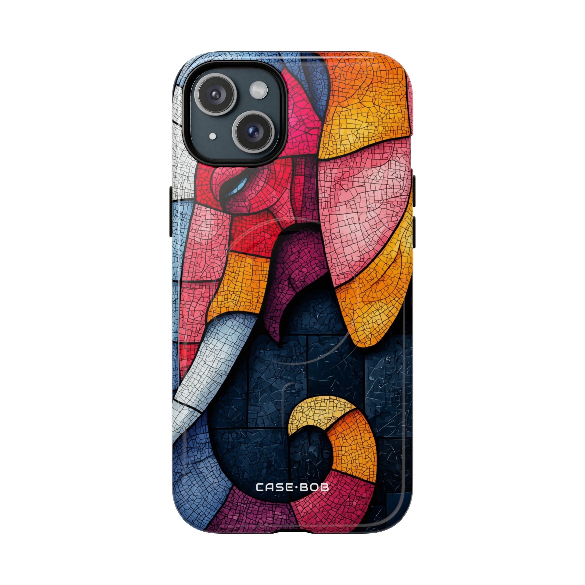 Elephant Mosaic iPhone 15 Plus Case - Tough+