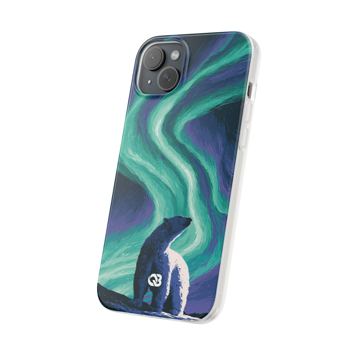 Arctic Aurora Bear · Lite Phone Case for iPhone ·  Teal