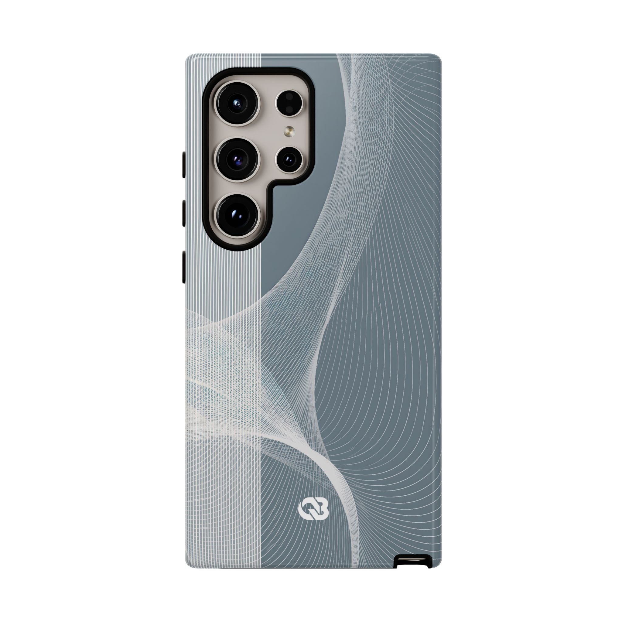 Grey Tough Phone Case for Samsung - Slate Mesh Horizon