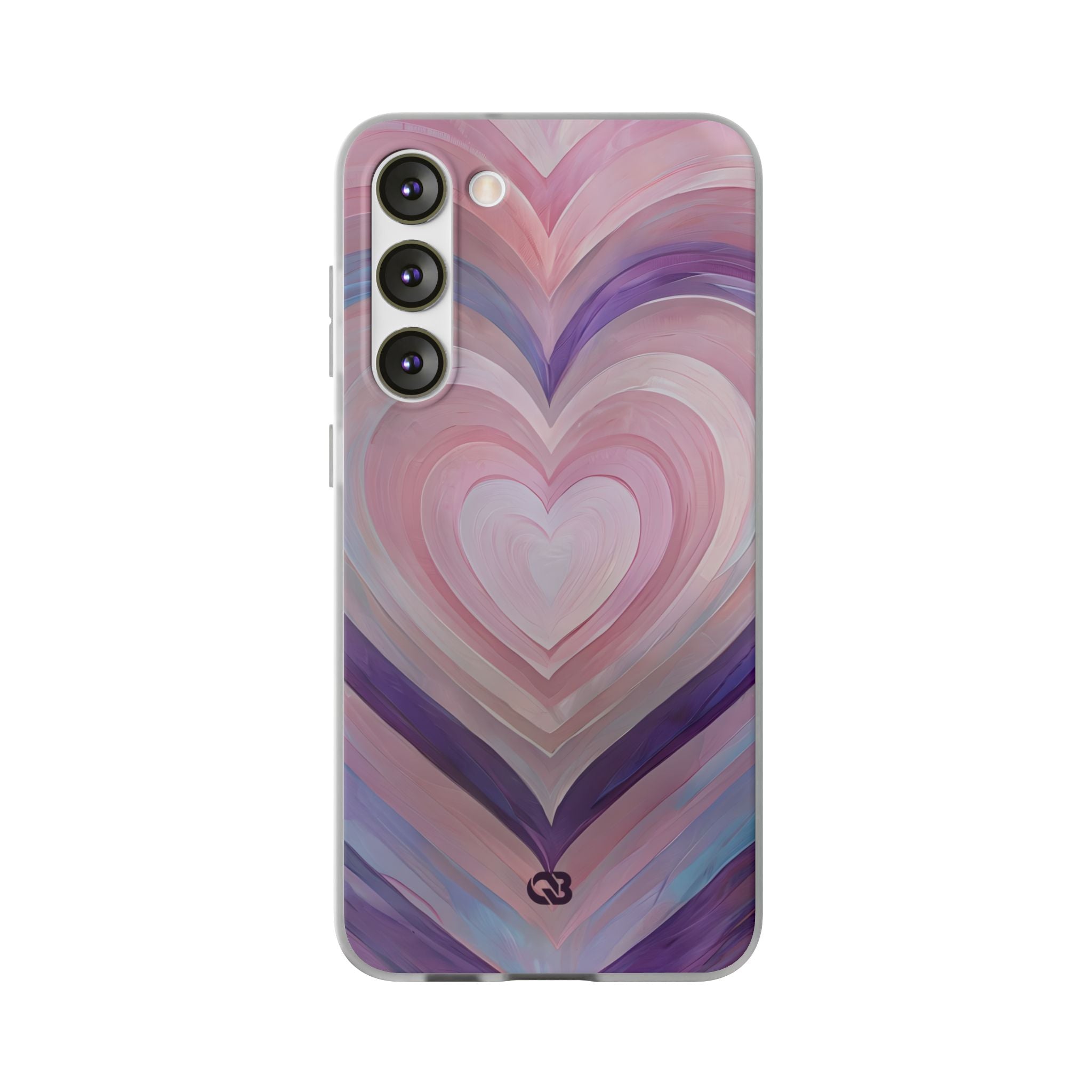 Lavender Pulse Hearts · Soft Phone Case for Samsung