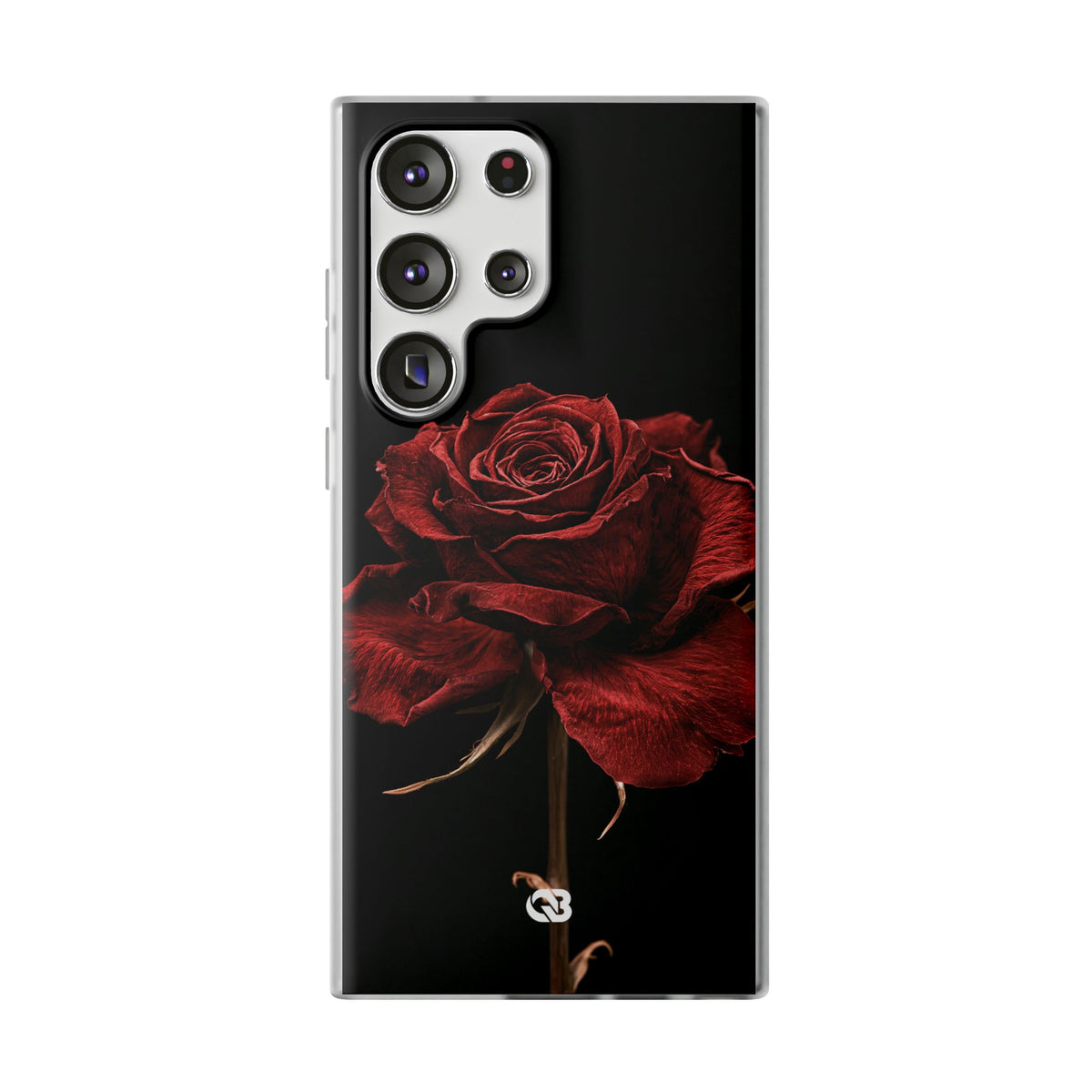 Crimson Noir Rose · Lite Phone Case for Samsung · Black