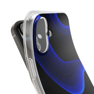 Blue Lite Phone Case for iPhone - Electric Cobalt Flow