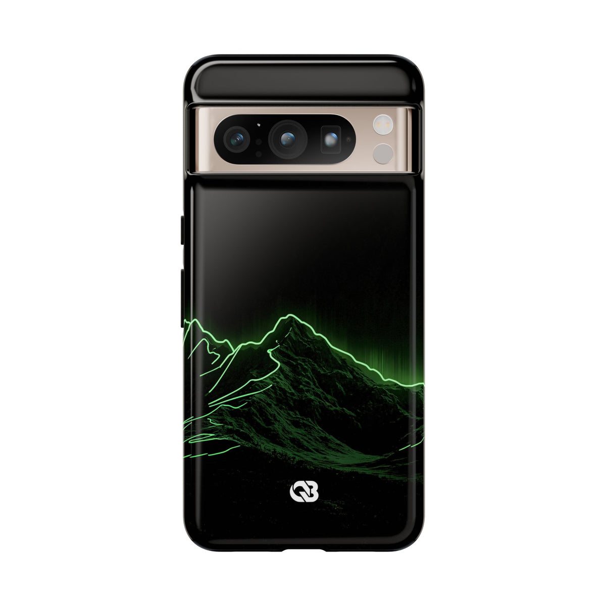 Nordic Mountain Contour · Tough Phone Case for Pixel ·  Black