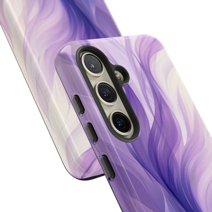 Violetti nauha-aallot Samsung S24 -kova kuori