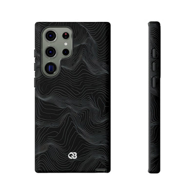 Obsidian Contour Elevation · Tough Phone Case for Samsung · Black