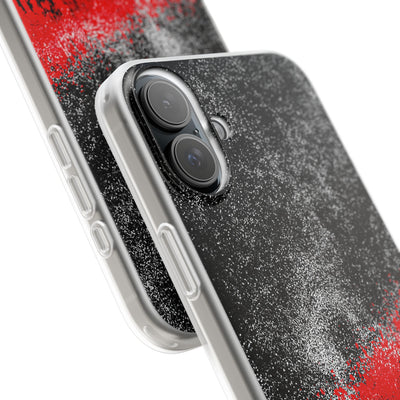 Crimson Noir Drip · Lite Phone Case for iPhone ·  Black