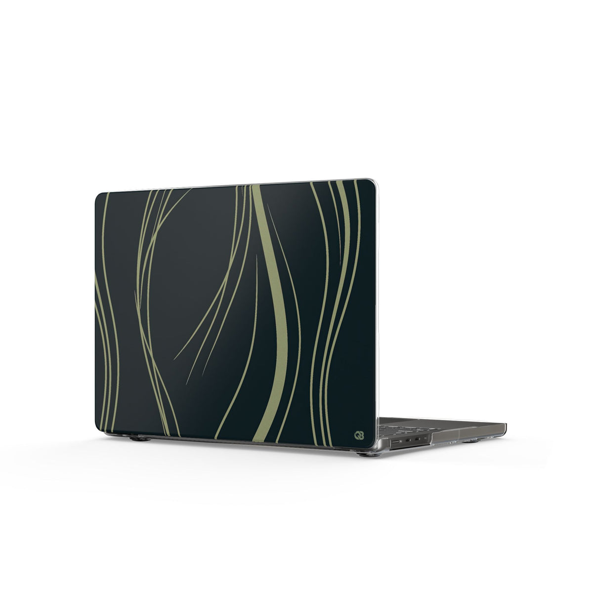 Serpentine Reeds · Clear Hard Case for MacBook · Green