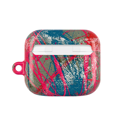Neon Static Drip · Hard Case for AirPods & AirPods Pro · Pink