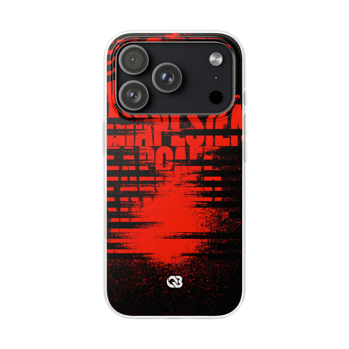 Crimson Redaction · Lite Phone Case for iPhone ·  Black