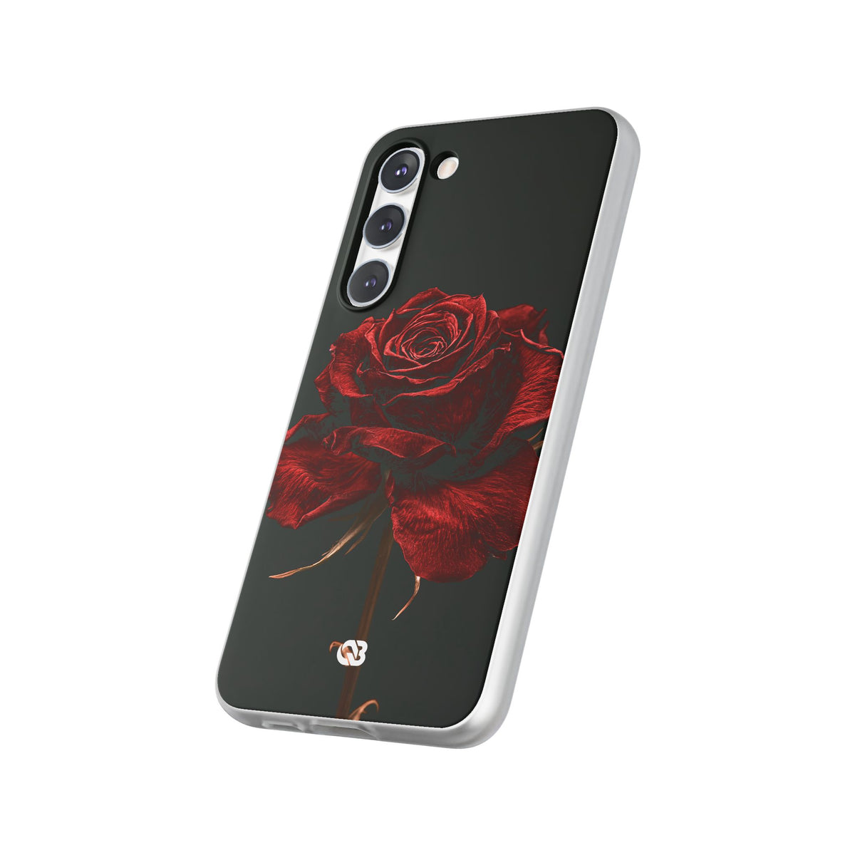 Crimson Noir Rose · Lite Phone Case for Samsung · Black