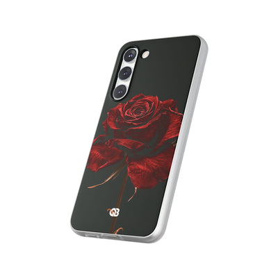 Crimson Noir Rose · Lite Phone Case for Samsung · Black