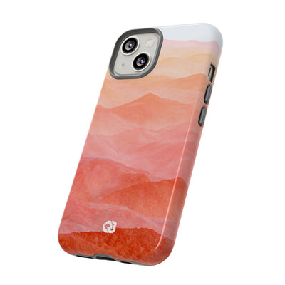 Alpenglow Ridge Vista · Tough Phone Case for iPhone · Orange