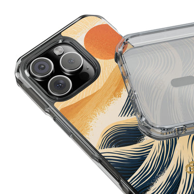 Blue Impact MagSafe Phone Case for iPhone - Kyoto Cresting Tide