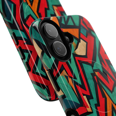 Jagged Teal Static · Tough+ Magsafe