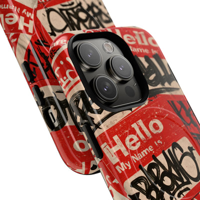 Slap Tag Collage · Tough 2.0 Magnetic Phone Case for iPhone · Red