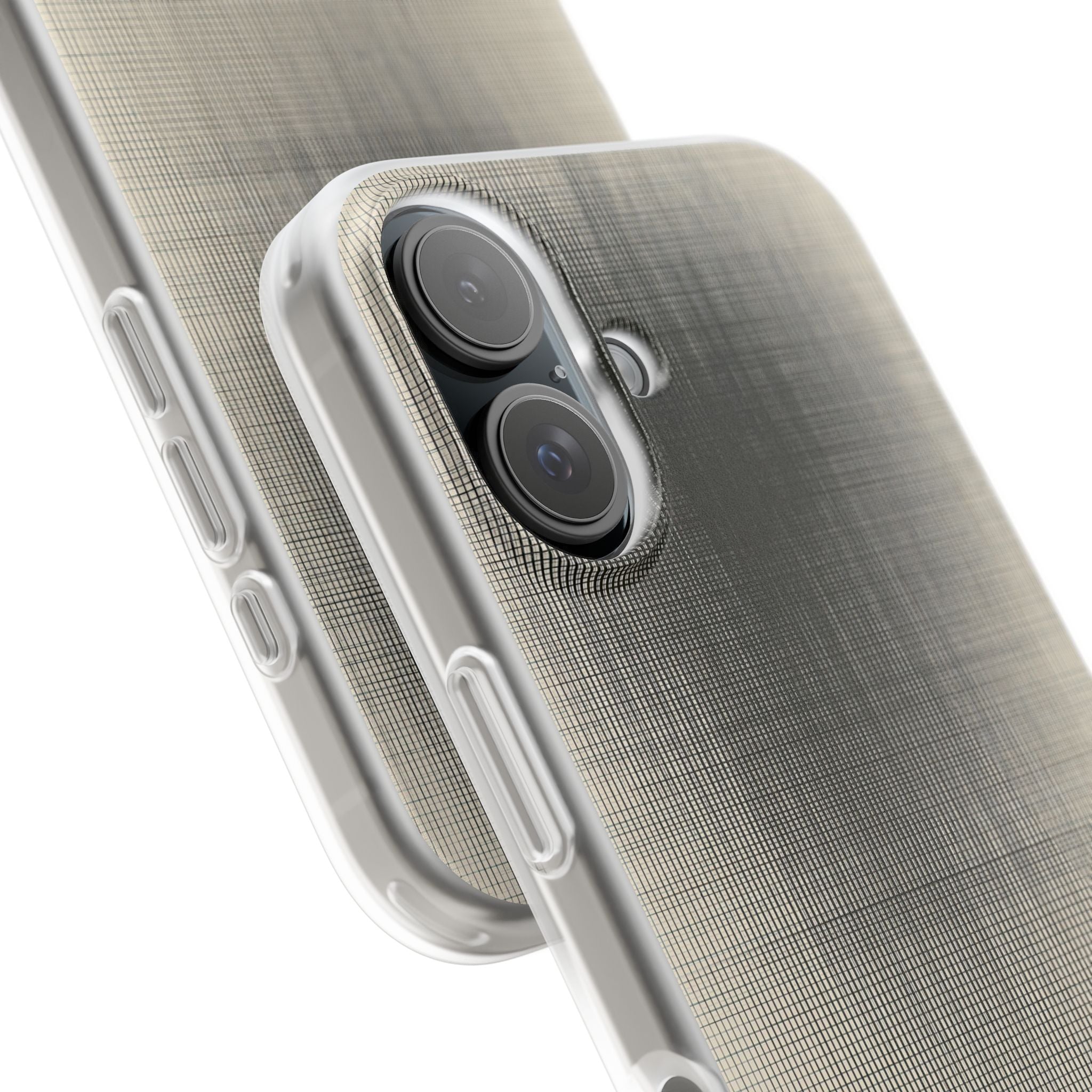 Beige Lite Phone Case for iPhone - Carbon Screen Grid