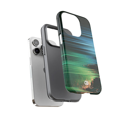 Digital Shoreline Drift · Tough Phone Case for iPhone · Teal