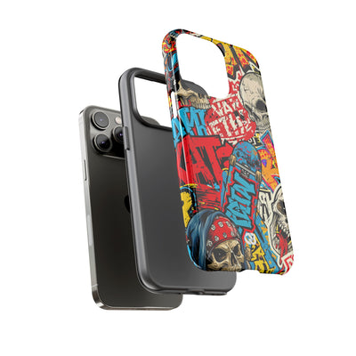 Skate Skull Riot · Tough Phone Case for iPhone · Red