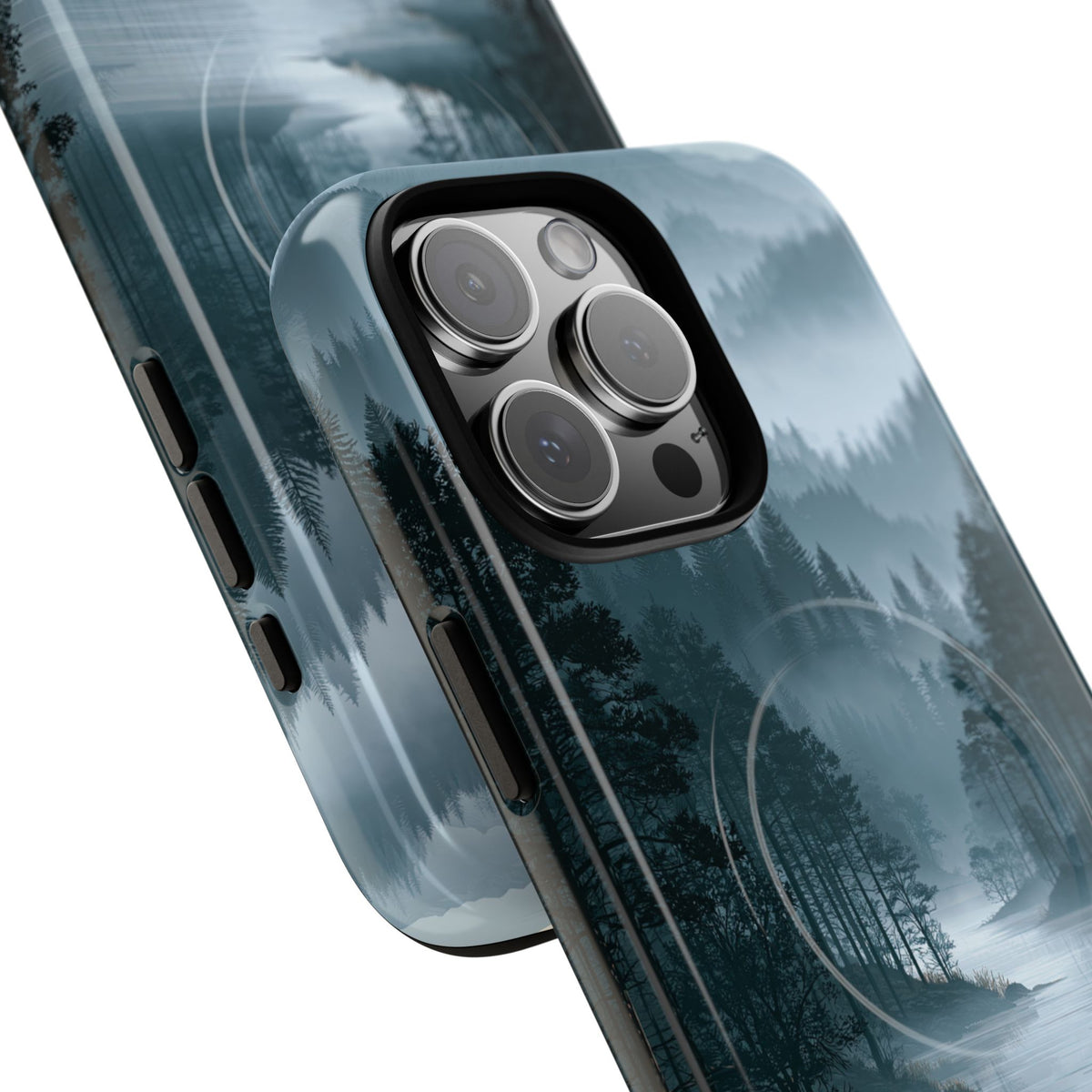 Silent Nordic Fjord · Tough 2.0 Magnetic Phone Case for iPhone · Blue