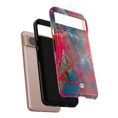 Neon Static Drip · Tough Phone Case for Pixel ·  Pink
