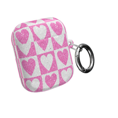 Kimalteleva Heartgrid - AirPods Case