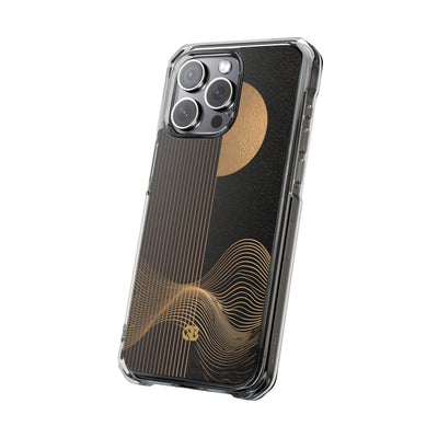 Gold Impact MagSafe Phone Case for iPhone - Gilded Obsidian Dunes