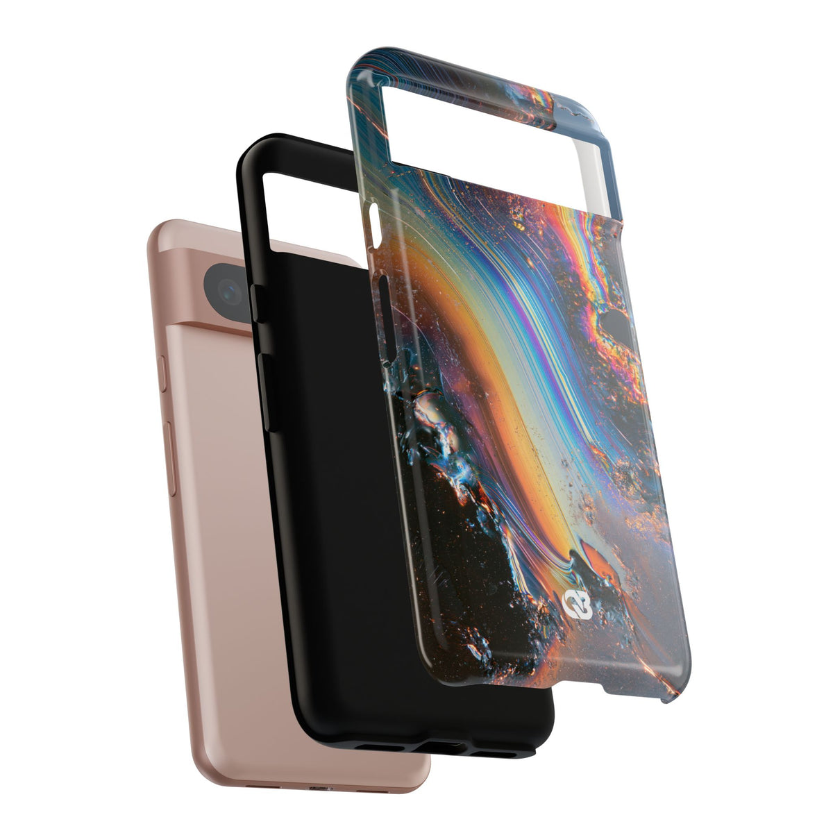 Prismatic Aura Flow · Tough Phone Case for Pixel ·  Blue