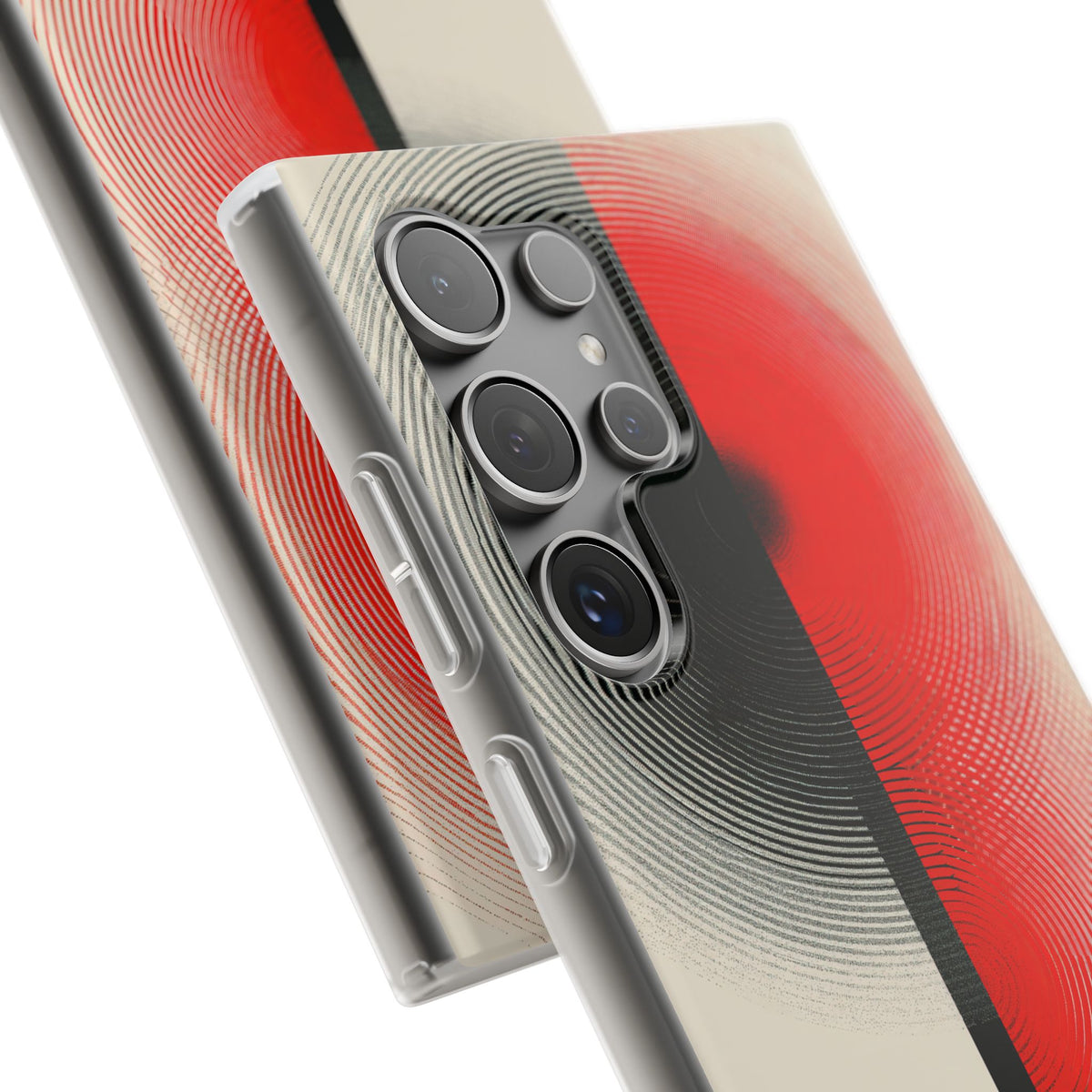 Red Lite Phone Case for Samsung - Split Signal Red