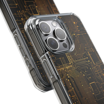 Gold Impact MagSafe Phone Case for iPhone - Amber Core Mainframe