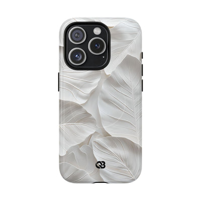 Sculpted Ivory Leaves · Tough+ Hoesje voor iPhone · Magsafe