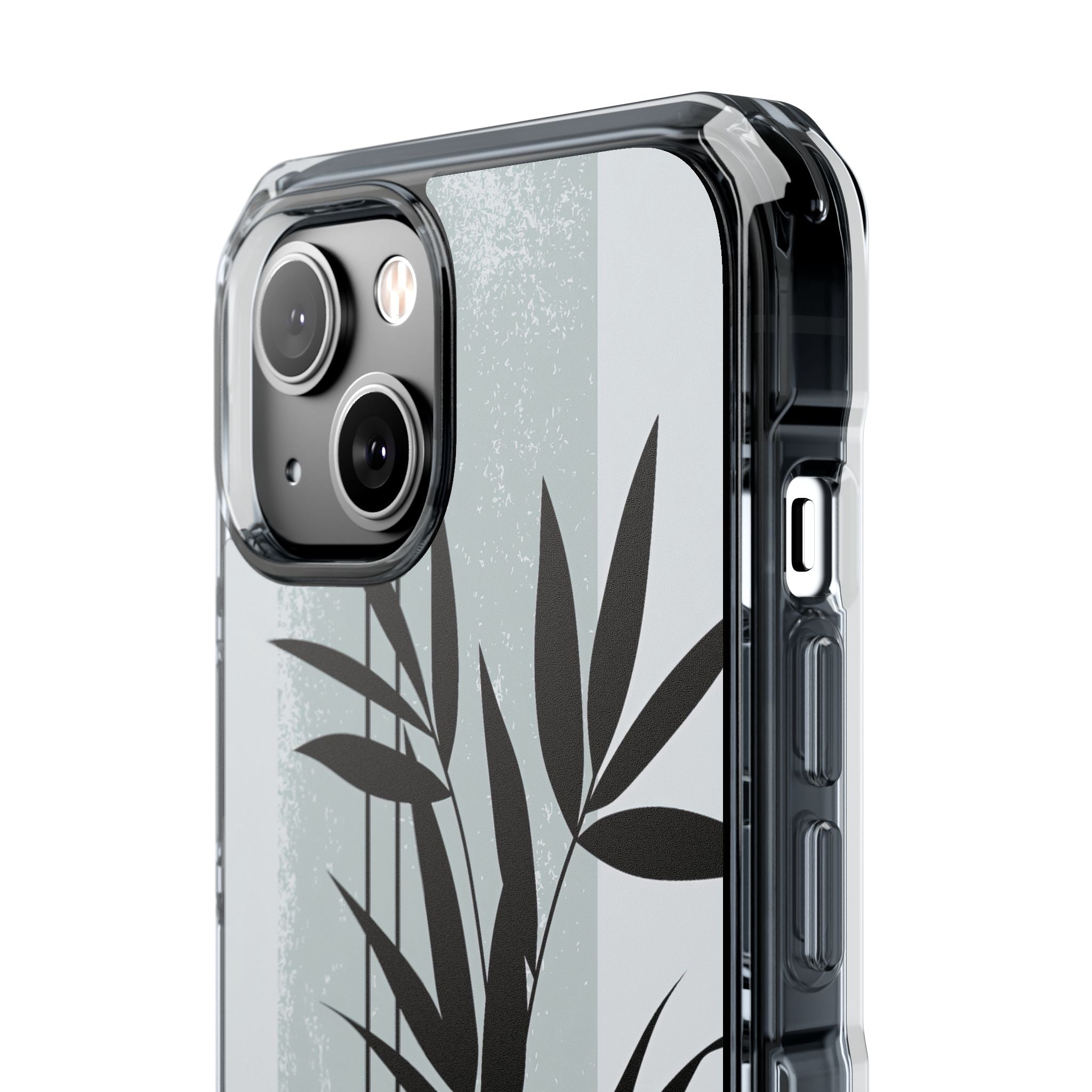 Grey Impact MagSafe Phone Case for iPhone - Sage Bamboo Noir