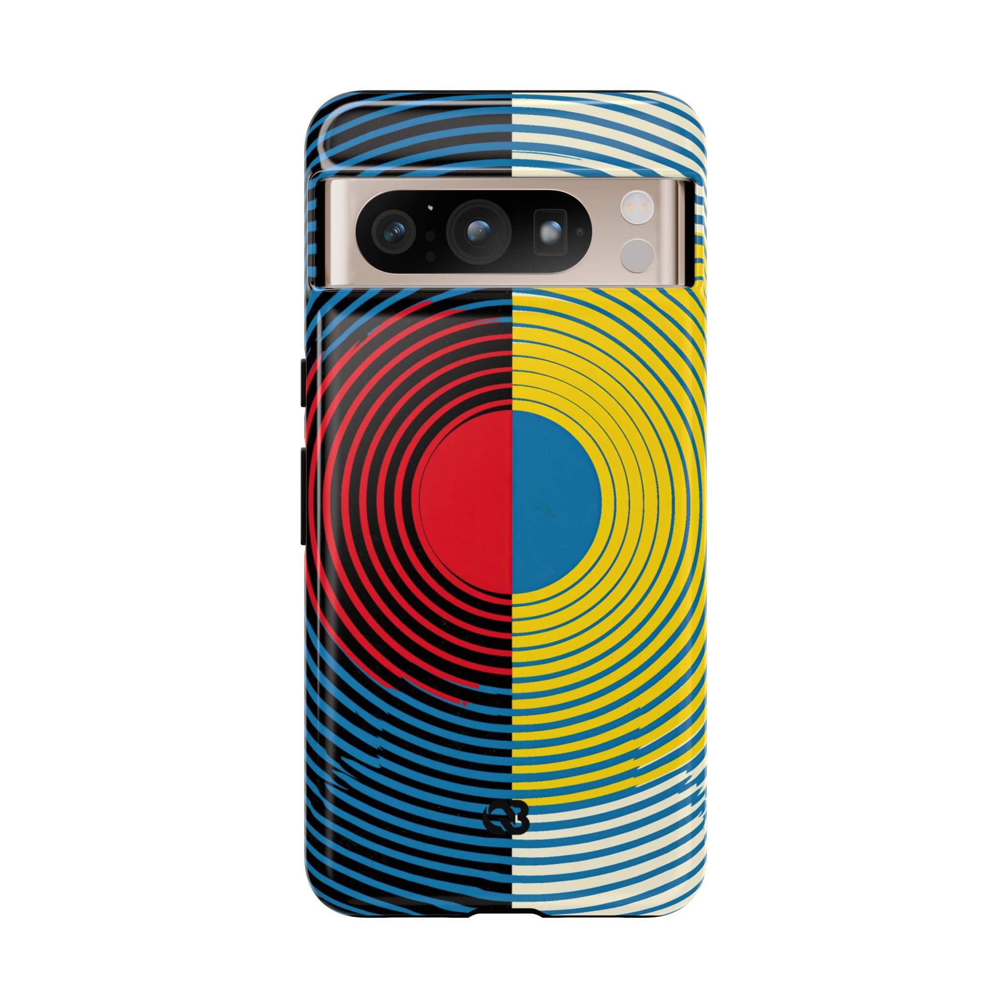 Blue Tough Phone Case for Google Pixel - Primary Circuit Orbit