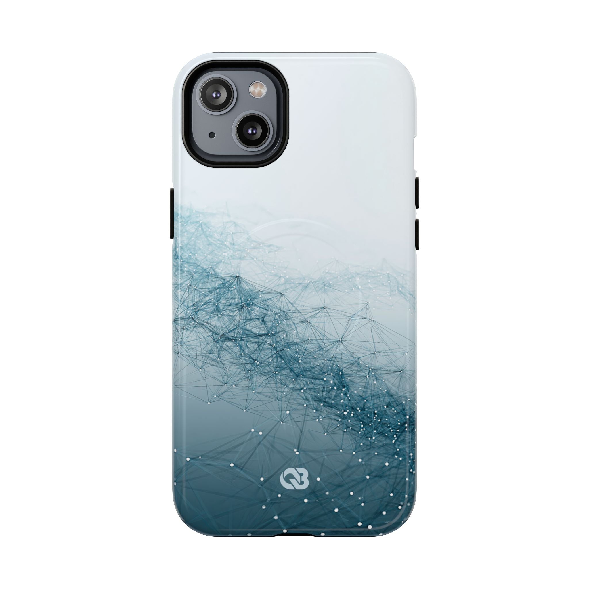 Teal Tough 2.0 Magsafe Phone Case for iPhone - Cyan Vector Lattice