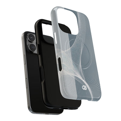 Grey Tough 2.0 Magsafe Phone Case for iPhone - Slate Mesh Horizon