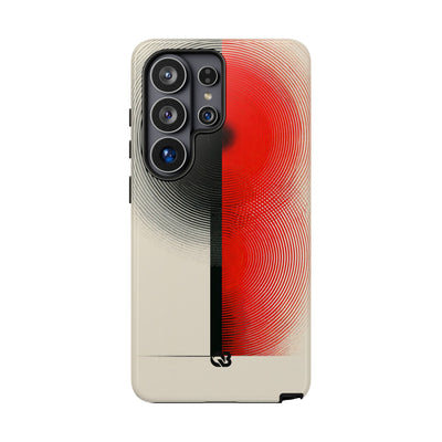 Red Tough Phone Case for Samsung - Split Signal Red