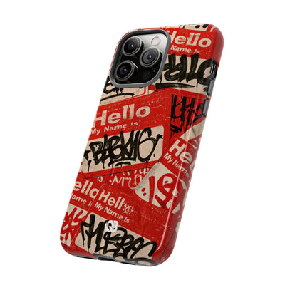 Slap Tag Collage · Tough Phone Case for iPhone · Red