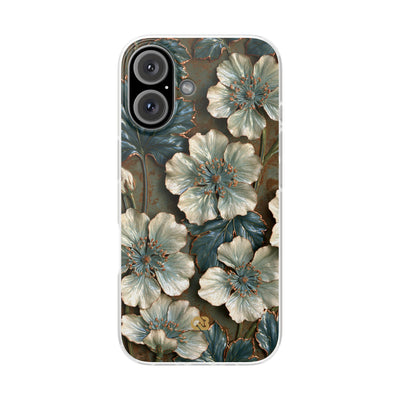 Gilded Blossom Reverie · Lite Phone Case for iPhone ·  Teal