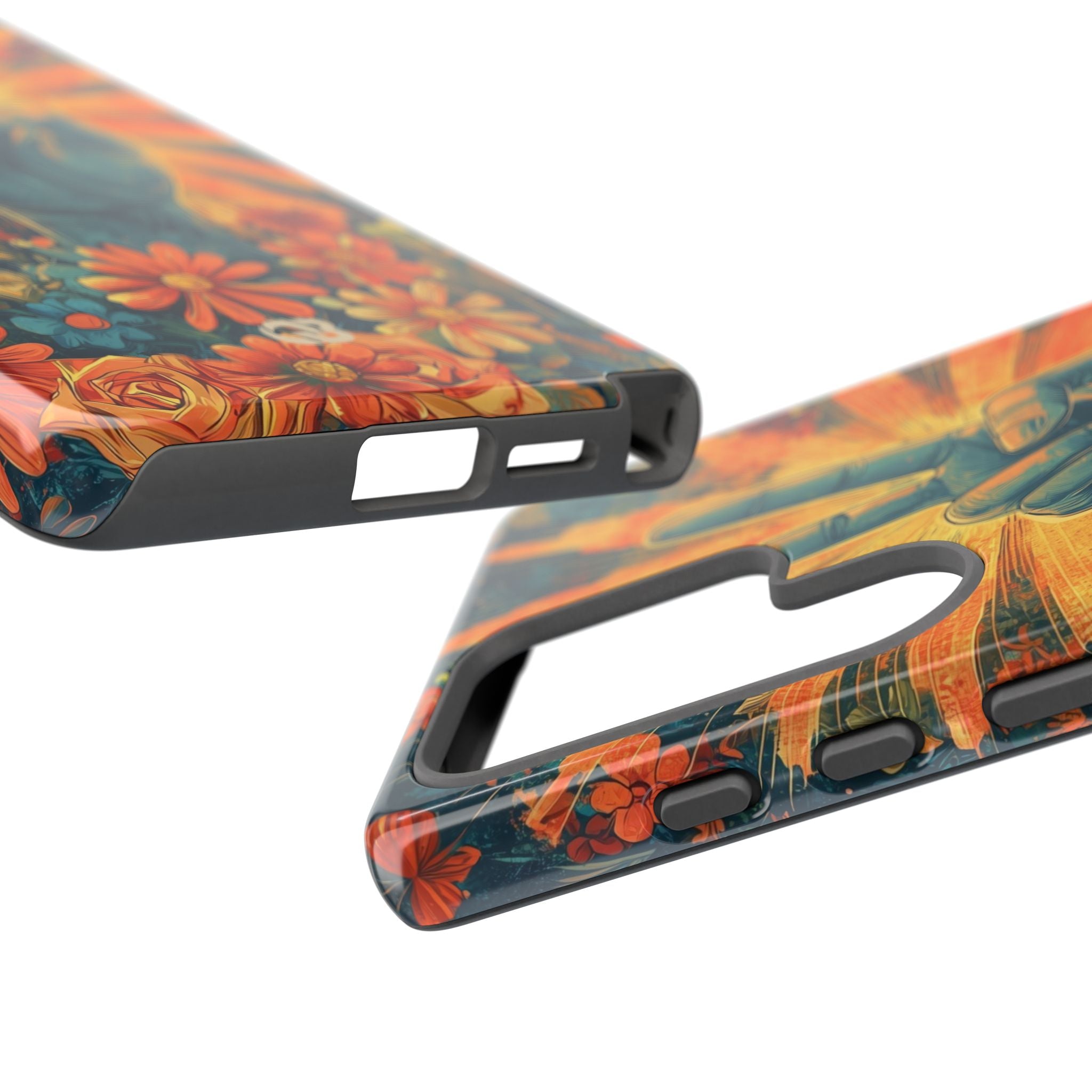 Fleur de paix radieuse · Coque de téléphone Tough pour Samsung