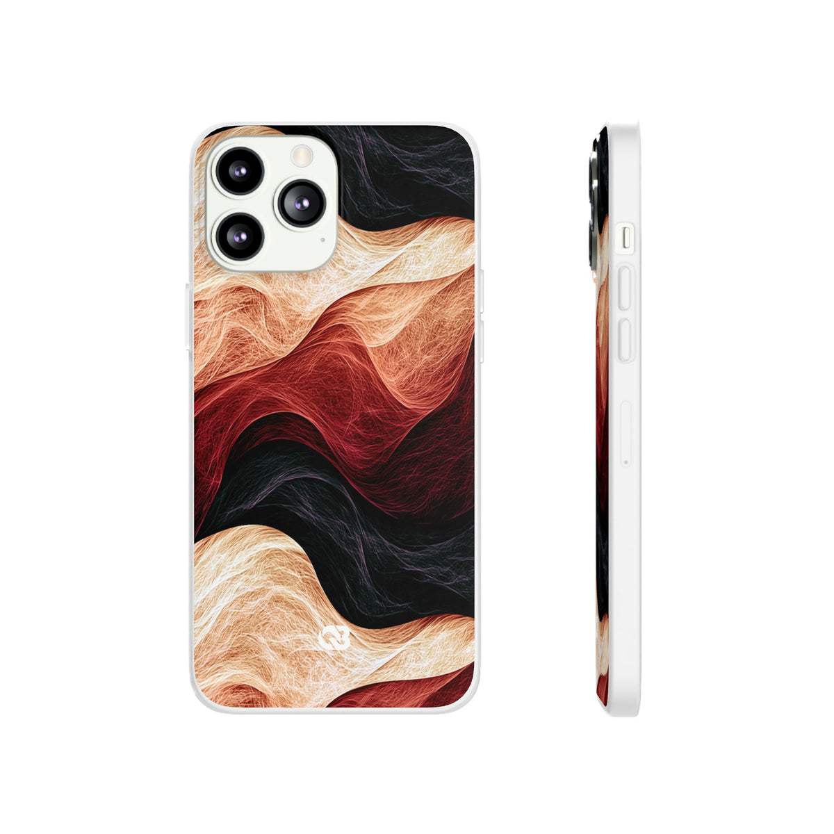 Ember Wave Dispersion · Lite Phone Case for iPhone ·  Red