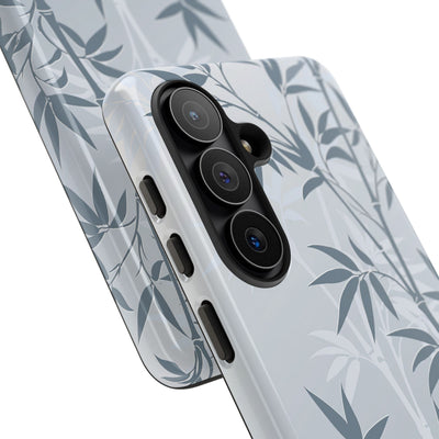 Blue Tough Phone Case for Samsung - Slate Bamboo Shadow