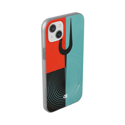 Teal Lite Phone Case for iPhone - Sonic Static Split