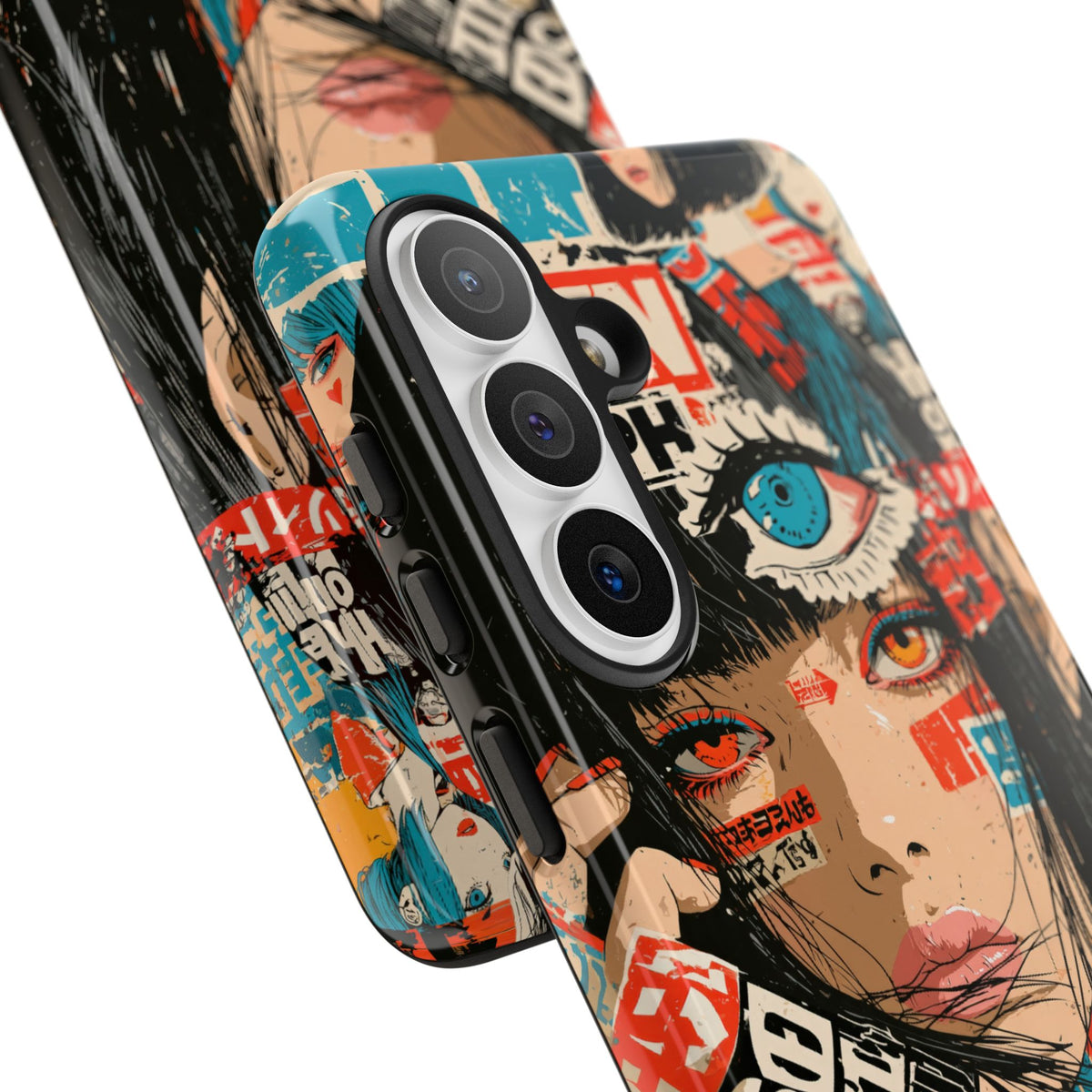 Shibuya Street Collage · Tough Phone Case for Samsung · Red