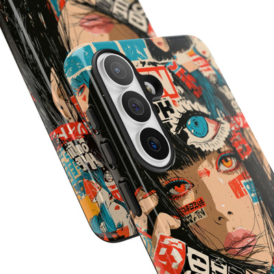 Shibuya Street Collage · Tough Phone Case for Samsung · Red