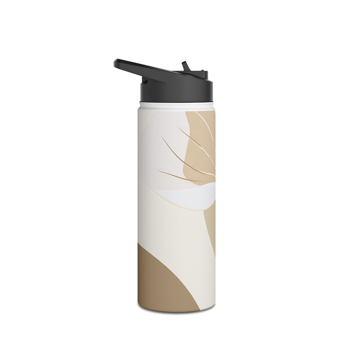 Soft Petal Bloom · Insulated Water Bottle · Beige