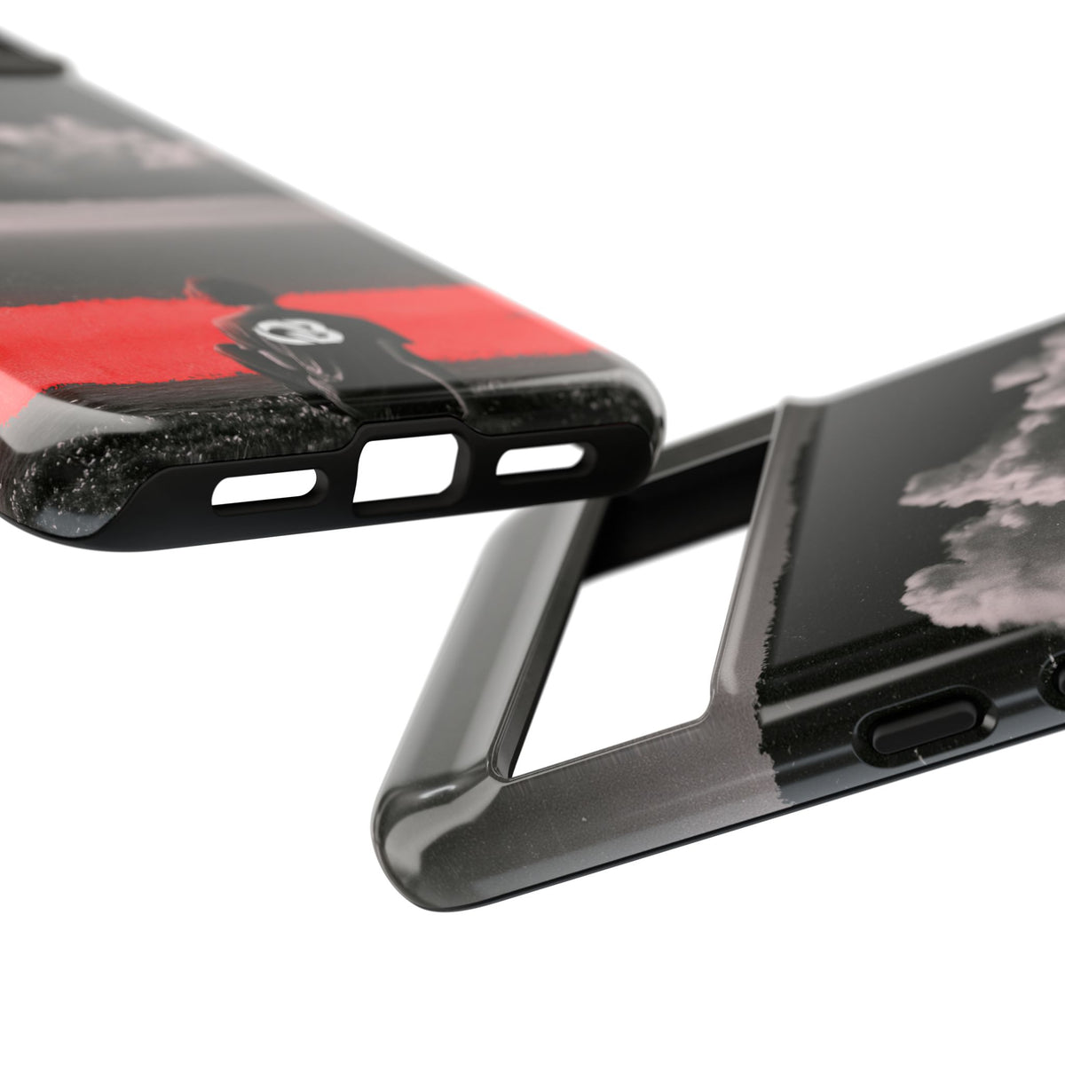 Crimson Horizon · Tough Phone Case for Pixel ·  Black