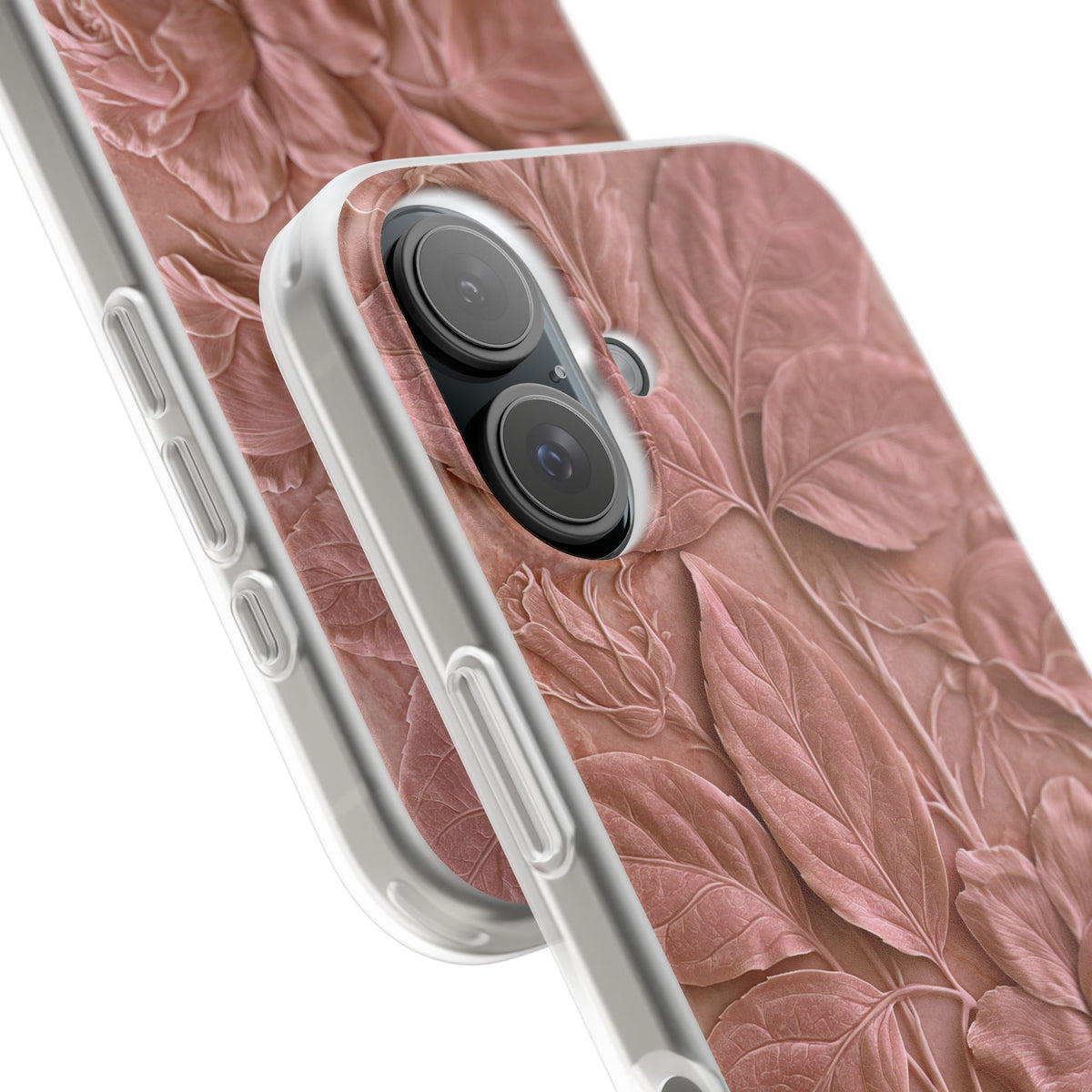 Blush Rose Relief · Lite Phone Case for iPhone ·  Pink