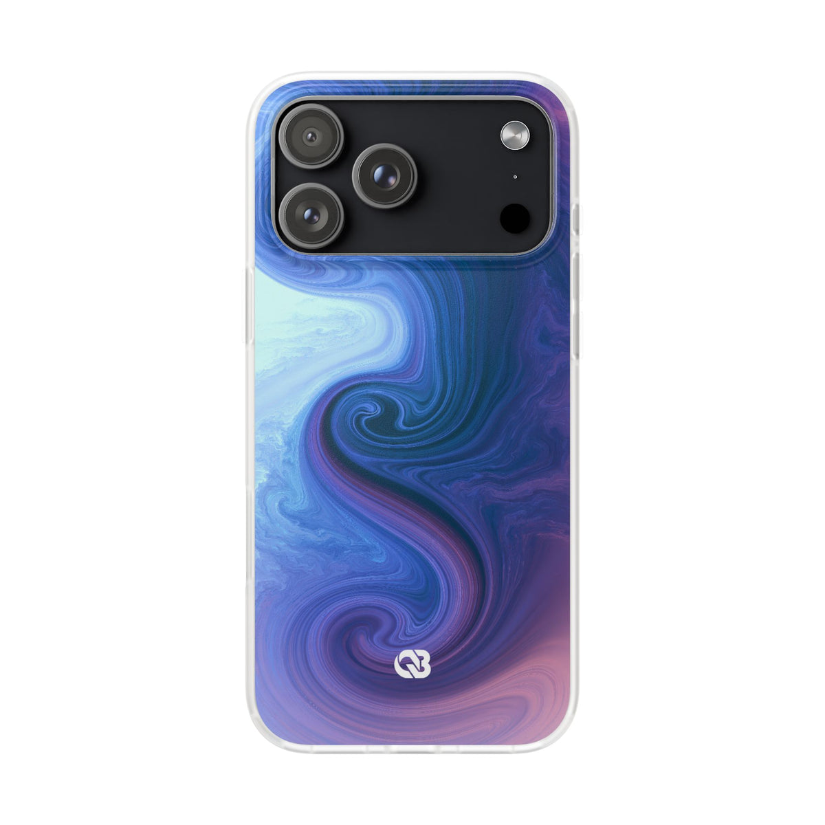 Azure Fluid Swirl · Lite Phone Case for iPhone ·  Blue